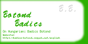 botond badics business card